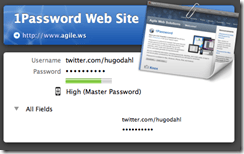 1Password - Secret information masked